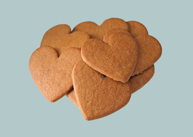 Travel Women Eats Cookies In Nature