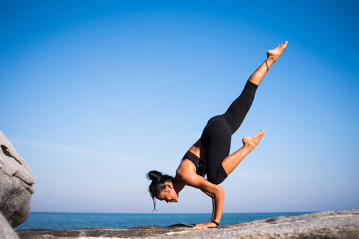 Girl In A Yoga Pose