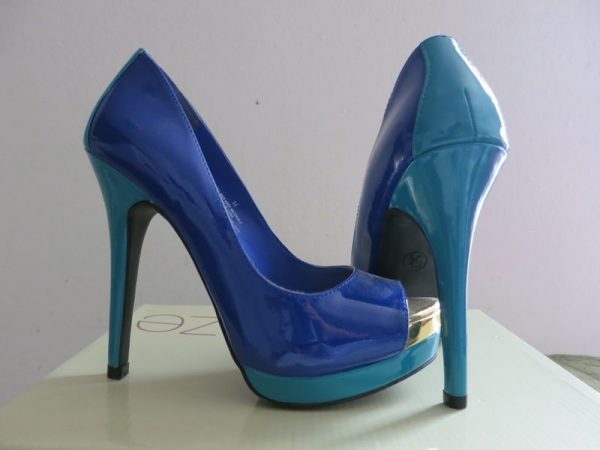 Blue High Heels